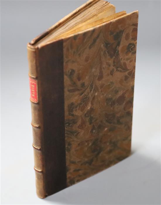 ROMNEY MARSH: Bathe, Henry de - The Charter of Romney-Marsh, 8vo, rebound quarter calf, London 1686